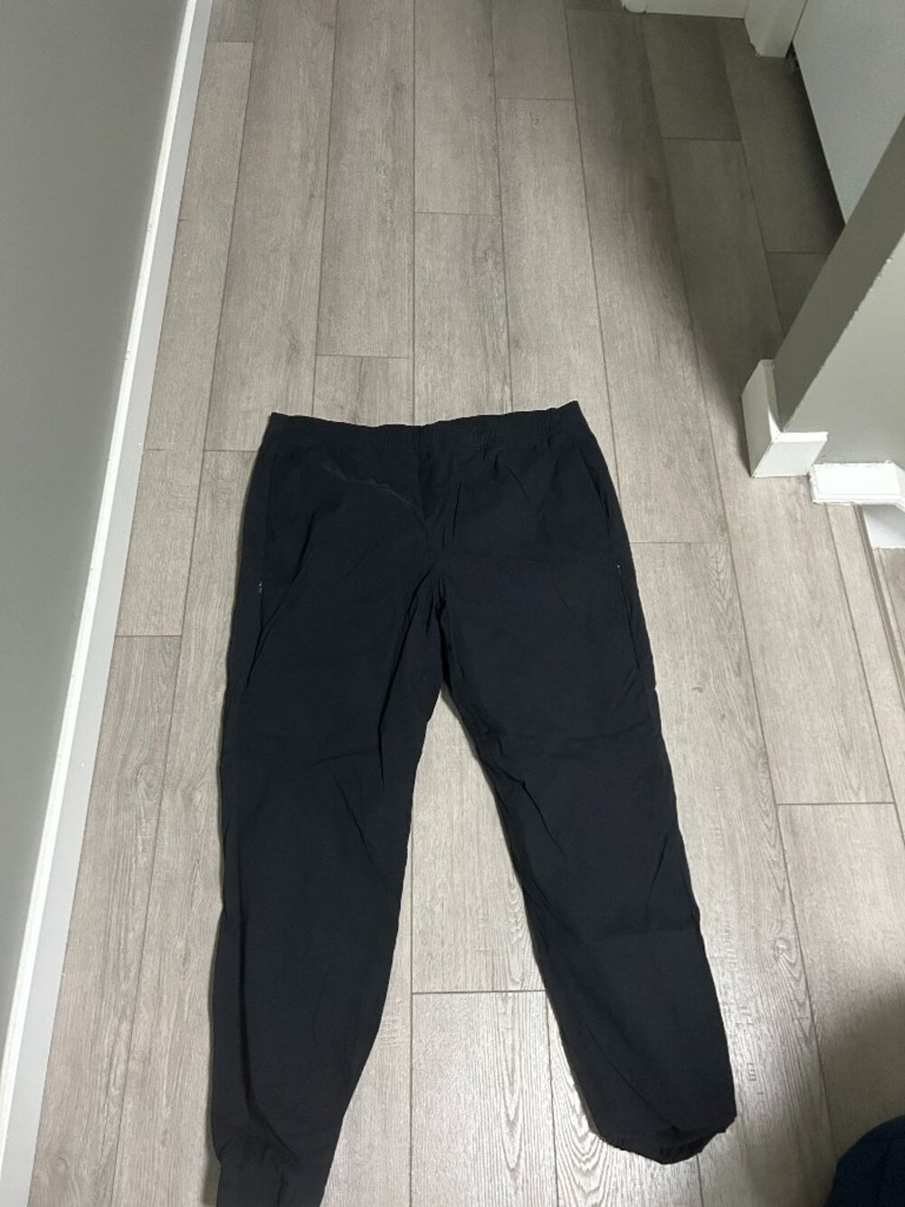 Eddie Bauer Womens Black Multi-Pocket Tapered Leg Jogger Pants Size 16 Black